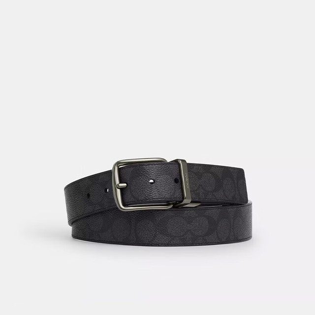 COACH 男士HARNESS 经典C纹 时尚老花腰带 CY982QBMI5