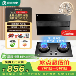 容声 抽油烟机燃气灶烟灶两件套装侧吸式油烟机家用18m³大吸力自动清洁 CXW-288-Q10+JZT-RLB10T天然气