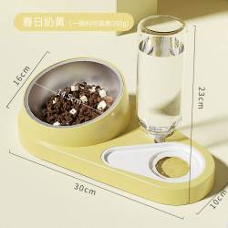 华元宠具 狗盆狗碗猫碗双碗防打翻自动饮水食盆狗狗碗猫咪水碗饭盆宠物用品