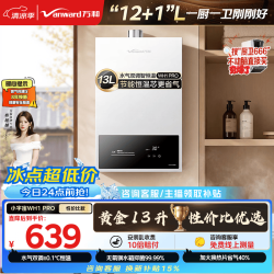 万和 小宇宙天然气水气双调恒温 低水压启动 节能省气 上门安装 13WH1 PRO燃气热水器