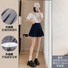 俏卡萱 灰色 高腰A字百褶半身裙