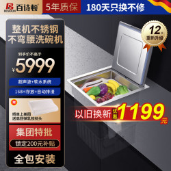 百诗顿 水槽式家用洗碗机嵌入式洗碗机声波去果蔬农残消毒 LS01-A不弯腰单槽洗碗机 LS01-A不弯腰单槽洗碗机