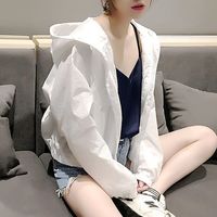 衣笙蔓语 女士防晒衣 防紫外线 连帽外套