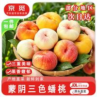 京觅 山东蒙阴黄金油蟠桃奶油蟠桃 5斤礼盒
