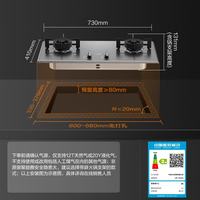 方太 JZY-TX32G-20Y 4.5kW猛火 液化气 双灶燃气灶