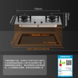 方太 JZY-TX32G-20Y 4.5kW猛火 液化气 双灶燃气灶
