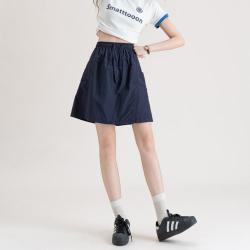 爱依莲 女士工装短裙裤薄款轻盈透气高腰A字显瘦短裤