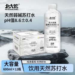 北大荒 天然弱碱苏打水 600ml*12瓶