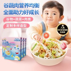 小鹿蓝蓝 婴儿果蔬面条无添加盐宝宝辅食