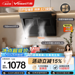 万和 侧吸抽排家用18风量5.2KW燃气灶具XJ20+B9L50(天然气)