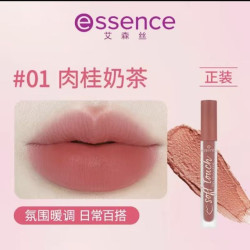 essence 艾森丝essence慕斯唇泥绵感雾面哑光衬肤显白持色不沾杯口红唇釉#01浮光珊瑚