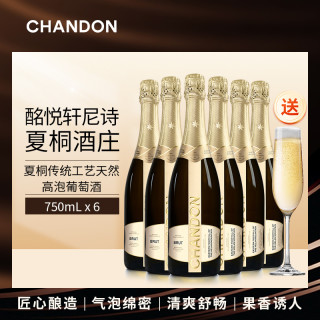 轩尼诗 夏桐 高泡葡萄酒 750mL 香槟杯