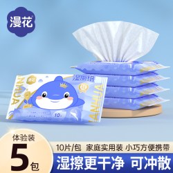 漫花 湿厕纸 10片*5包
