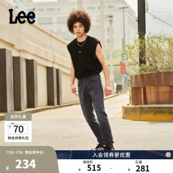 Lee 726标准直脚轻薄黑灰色男牛仔裤凉凉裤 36