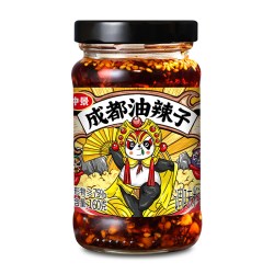 仲景 成都油辣子坚果辣椒酱160g