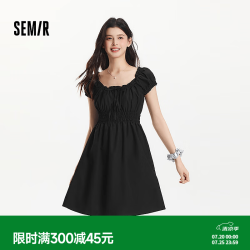 森马 连衣裙女 黑色 M