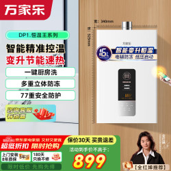 万家乐 智能变升恒温燃气热水器家用 断电记忆节能速热精准恒温防冻多重安全防护 16L