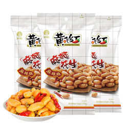 黄飞红 麻辣花生210g*3袋