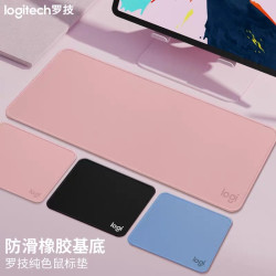 罗技 鼠标垫宝藏色加厚细面锁边桌垫游戏办公通用防滑橡胶底面