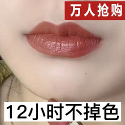 热卖新款不掉色不沾杯口红洗不掉擦不掉自然黄皮素颜显白持久防水