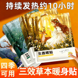 猫猫家族 增强款暖宝宝贴生姜暖贴艾草贴暖身贴暖宝贴热贴热敷贴发热贴加大