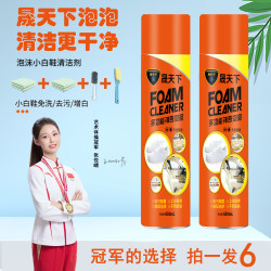 晟天下 泡泡小白鞋靴干洗剂泡沫去污清洗剂多功能刷鞋 6件套装