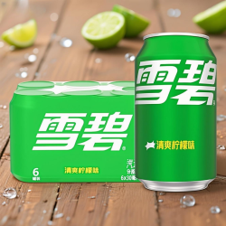 可口可乐 雪碧 柠檬汽水 330ml*12罐+6瓶