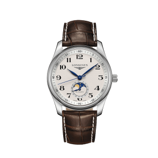 LONGINES 【准新品】【男神同款】瑞士手表 名匠系列月相腕表 鳄鱼皮表带 男士机械表L29094783