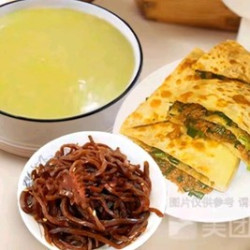 牛肉饼+玉米粥单人餐（含小咸菜）