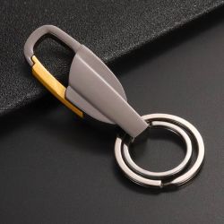 纯手工钛合金钥匙扣链 男女金属品质腰挂 汽车钥匙挂件 创意礼品