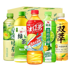 统一 冰红茶 500ml*15瓶 多口味组合 双萃鸭屎香金桔柠檬 低糖绿茶饮料