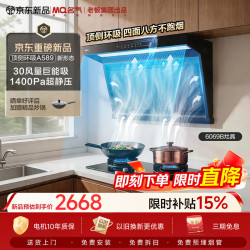 名气 老板出品顶侧双吸环吸30大吸力自清洁家用抽吸排油烟机搭防干烧灶6069
