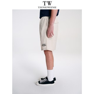 TeenieWeenieMen 防水防晒刺绣松紧腰带男士短裤