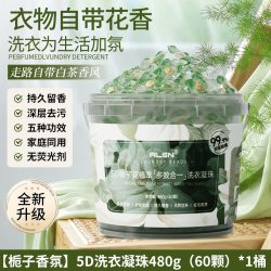Algn 5D栀子花植萃多效合一洗衣凝珠 480g 除菌除螨