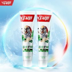 中华牙膏 清火护龈牙膏改善牙龈红肿出血清新口气130g