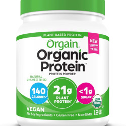 Orgain 有机植物蛋白粉 21g高蛋白 零糖低碳水 1.59磅