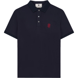 KENT&CURWEN 玫瑰系列夏季男士休闲短袖POLO衫七夕礼物 藏青色96 (热销色) L