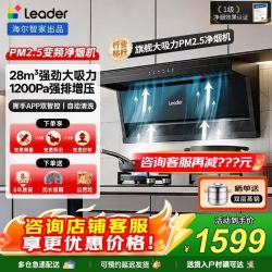 海尔 Leader家用厨房抽油烟机 28m³变频一级净烟（单烟机）