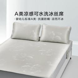 罗莱生活 2026新品 冰丝凉席 夏天裸睡家用可水洗机洗 A类床笠款
