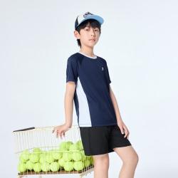 特步 吸湿速干轻盈透气柔软男童女童2026新品夏季日常运动短袖套装