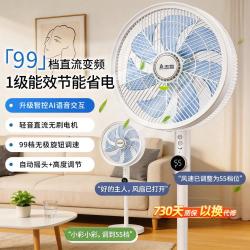 志高 电风扇落地扇家用节能柔风台地两用风扇