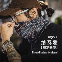 马登 工装纳瓦霍魔术头巾围巾帽子护脖百搭多功能头面罩户外遮脸男 纳瓦霍