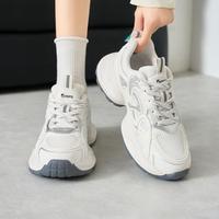 15分钟 女士潮流拼接老爹鞋 厚底网面运动休闲鞋