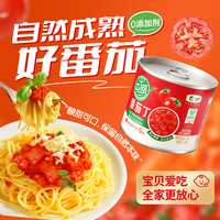屯河 中粮屯河番茄丁200g*12罐 0脂肪无添加去皮西红柿烹饪调味料