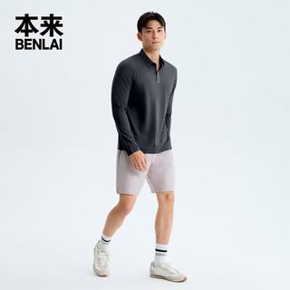 本来 BRS450013 速干抗皱 黑色 L码 男士POLO衫