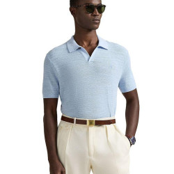 RALPH LAUREN 男士肌理感棉麻混纺毛衣