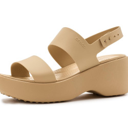 Crocs 卡骆驰 女式 Brooklyn Sky 高跟凉鞋, 腰果