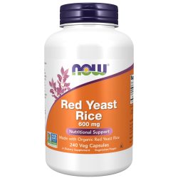 NOW 诺奥 有机红曲米补充剂 白米发酵工艺 600mg 240粒