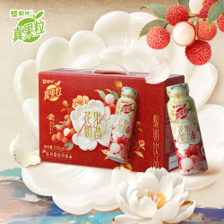 真果粒 花果奶昔牡丹荔枝风味酸奶饮品PET瓶230g×10瓶  230g*10瓶