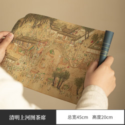 灵沐 鼠标垫防水双面清明上河图